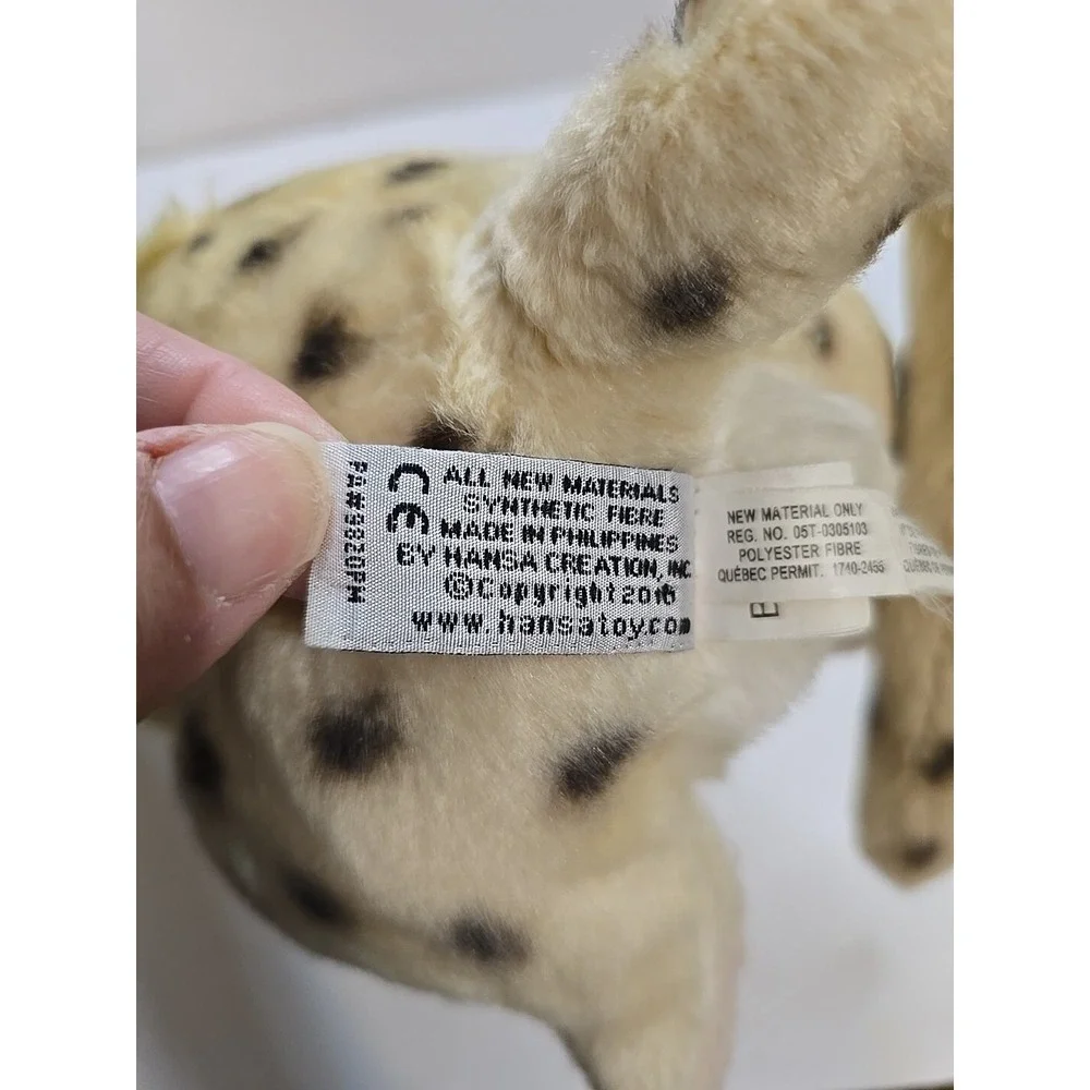 Hansa Baby Cheetah Cub Plush Stuffie Stuffed Animal Collectible Toy Wild Cat